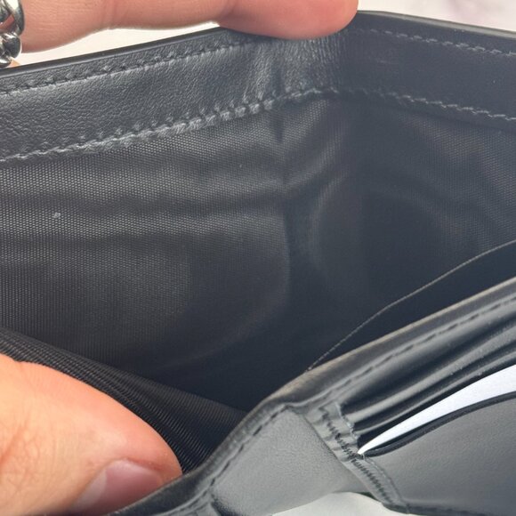 New Gucci Black & Gold Leather Bifold Wallet $380 Retail - Picture 7 of 7